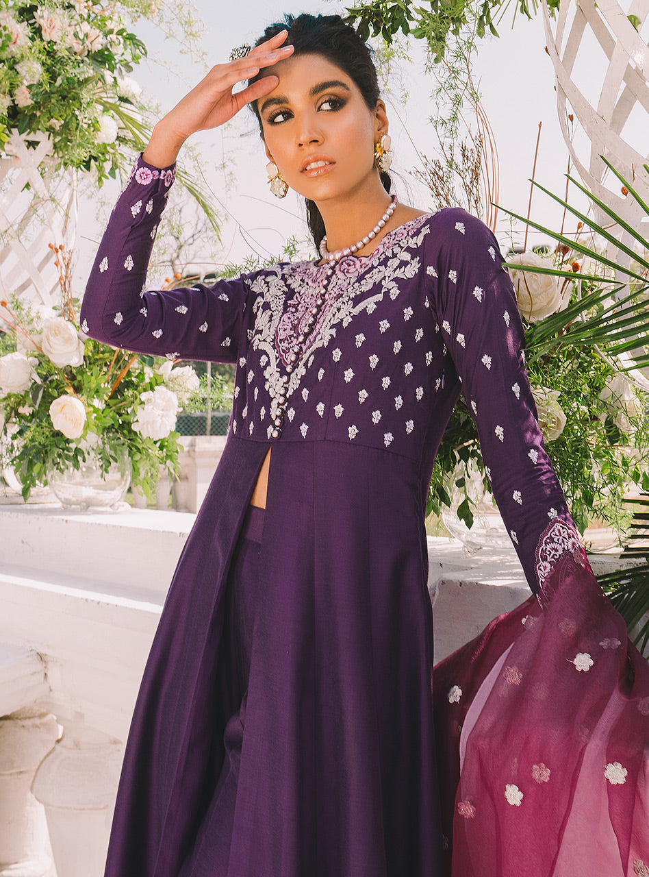 Zainab Chottani | Semi Formals | POWERFUL PURPLE by Zainab Chottani - Designer Dress - Type: Ladies Clothes - Available at Libayah - 100% Original