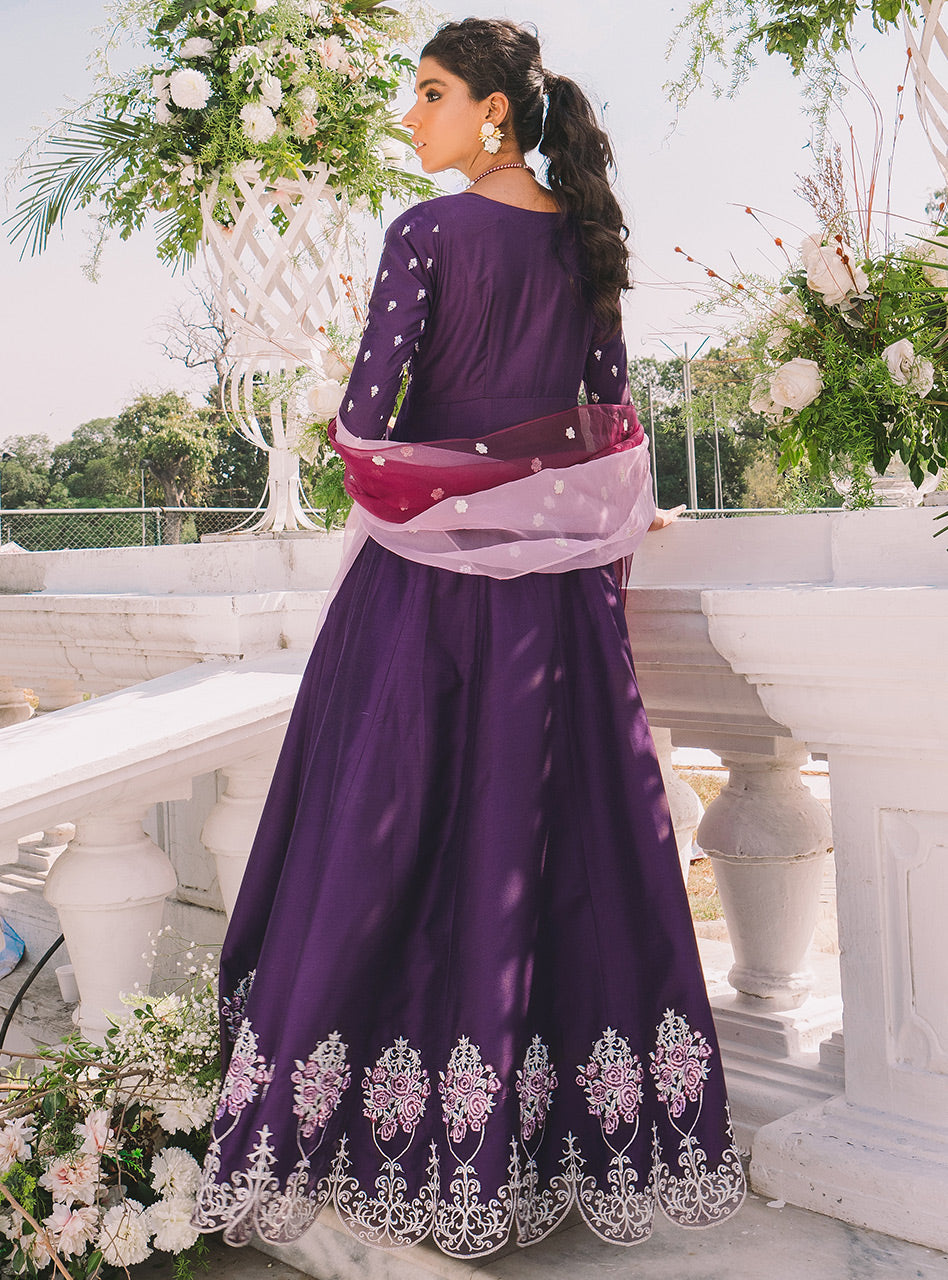 Zainab Chottani | Semi Formals | POWERFUL PURPLE by Zainab Chottani - Designer Dress - Type: Ladies Clothes - Available at Libayah - 100% Original