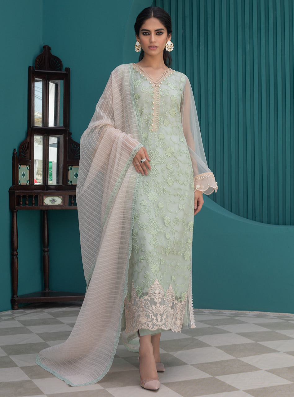 Zainab Chottani | Luxury Pret | MOROCCAN MINT by Zainab Chottani - Designer Dress - Type: Ladies Clothes - Available at Libayah - 100% Original