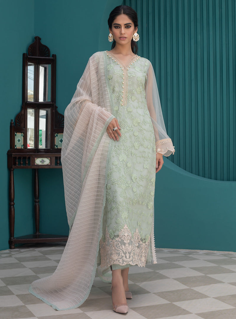 Zainab Chottani | Luxury Pret | MOROCCAN MINT by Zainab Chottani - Designer Dress - Type: Ladies Clothes - Available at Libayah - 100% Original