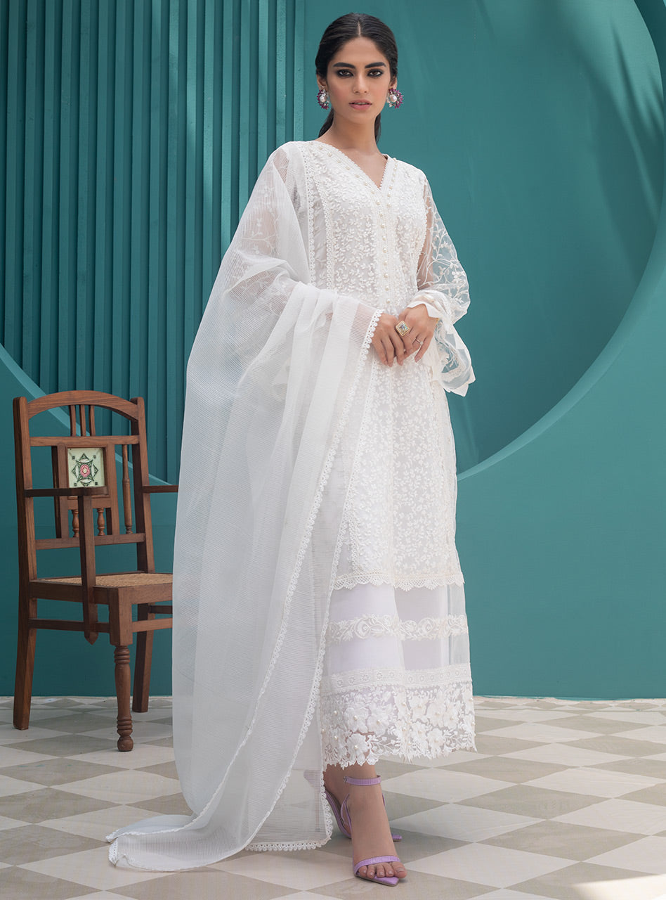 Zainab Chottani | Luxury Pret | PRISTINE WHITE by Zainab Chottani - Designer Dress - Type: Ladies Clothes - Available at Libayah - 100% Original