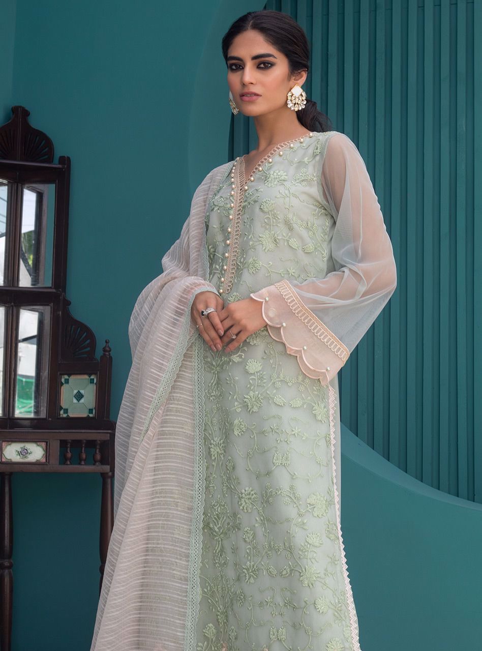 Zainab Chottani | Luxury Pret | MOROCCAN MINT by Zainab Chottani - Designer Dress - Type: Ladies Clothes - Available at Libayah - 100% Original