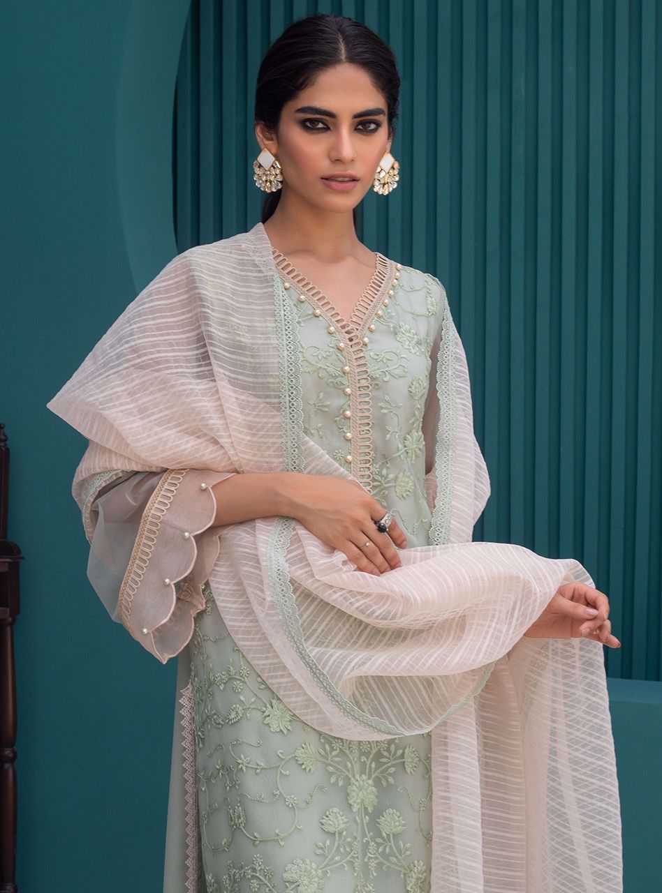 Zainab Chottani | Luxury Pret | MOROCCAN MINT by Zainab Chottani - Designer Dress - Type: Ladies Clothes - Available at Libayah - 100% Original