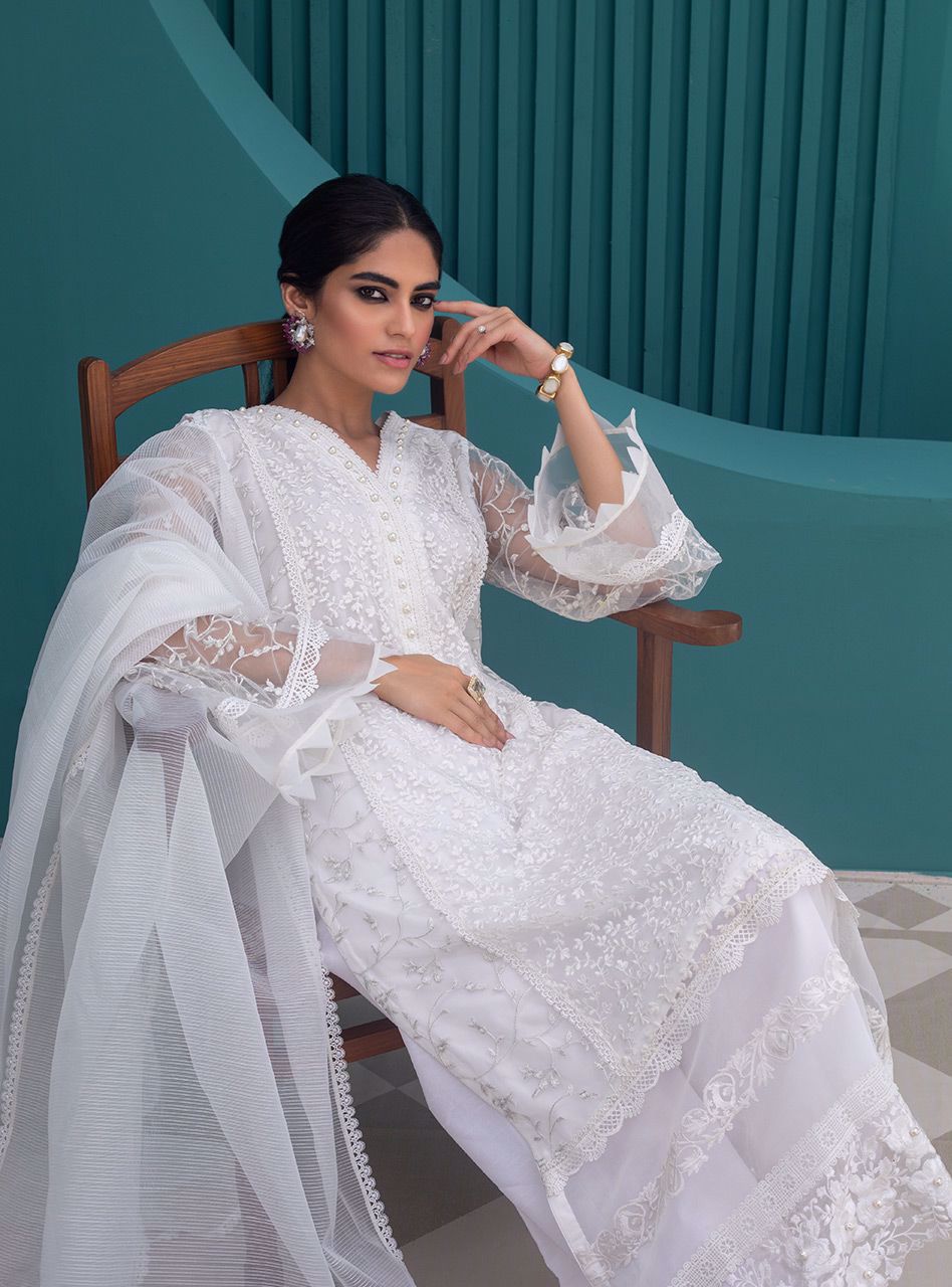 Zainab Chottani | Luxury Pret | PRISTINE WHITE by Zainab Chottani - Designer Dress - Type: Ladies Clothes - Available at Libayah - 100% Original