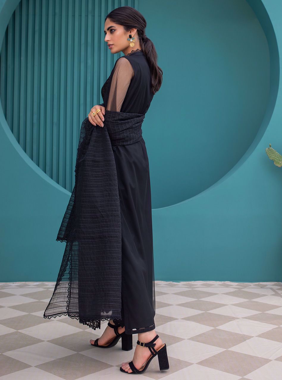 Zainab Chottani | Luxury Pret | BLACK TOURMALINE by Zainab Chottani - Designer Dress - Type: Ladies Clothes - Available at Libayah - 100% Original