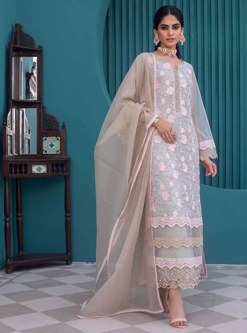 Zainab Chottani | Casual Pret | MINT MAGNIFICENCE by Zainab Chottani - Designer Dress - Type: Casuals - Available at Libayah - 100% Original