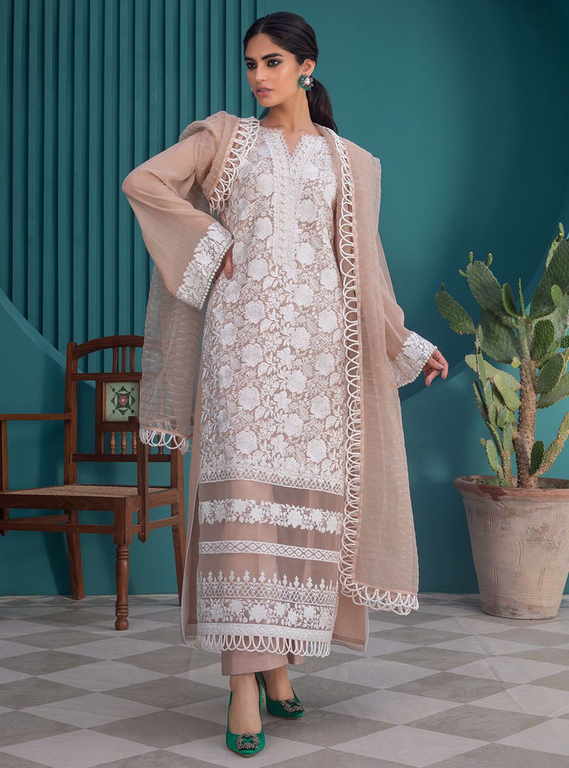 Zainab Chottani | Casual Pret | CARAMEL CLASSIC by Zainab Chottani - Designer Dress - Type: Casual - Available at Libayah - 100% Original