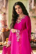 Ansab Jahangir | Luxury Silk Pret | FIERY MAGENTA by Ansab Jahangir - Designer Dress - Type: Ladies Clothes - Available at Libayah - 100% Original