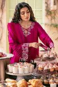 Ansab Jahangir | Luxury Silk Pret | FIERY MAGENTA by Ansab Jahangir - Designer Dress - Type: Ladies Clothes - Available at Libayah - 100% Original