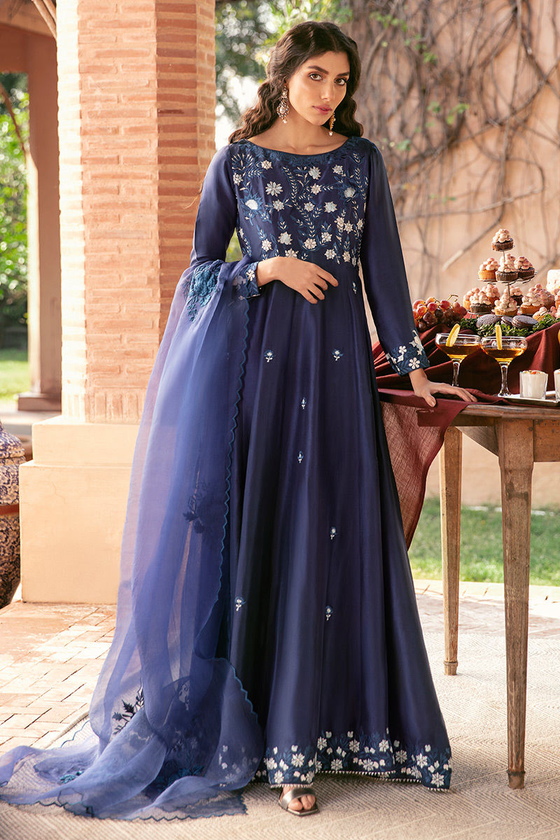 Ansab Jahangir | Luxury Silk Pret | MIDNIGHT by Ansab Jahangir - Designer Dress - Type: Ladies Clothes - Available at Libayah - 100% Original
