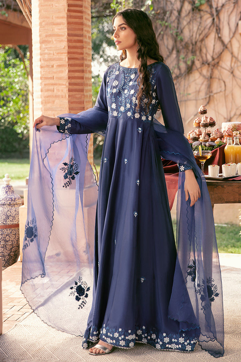 Ansab Jahangir | Luxury Silk Pret | MIDNIGHT by Ansab Jahangir - Designer Dress - Type: Ladies Clothes - Available at Libayah - 100% Original