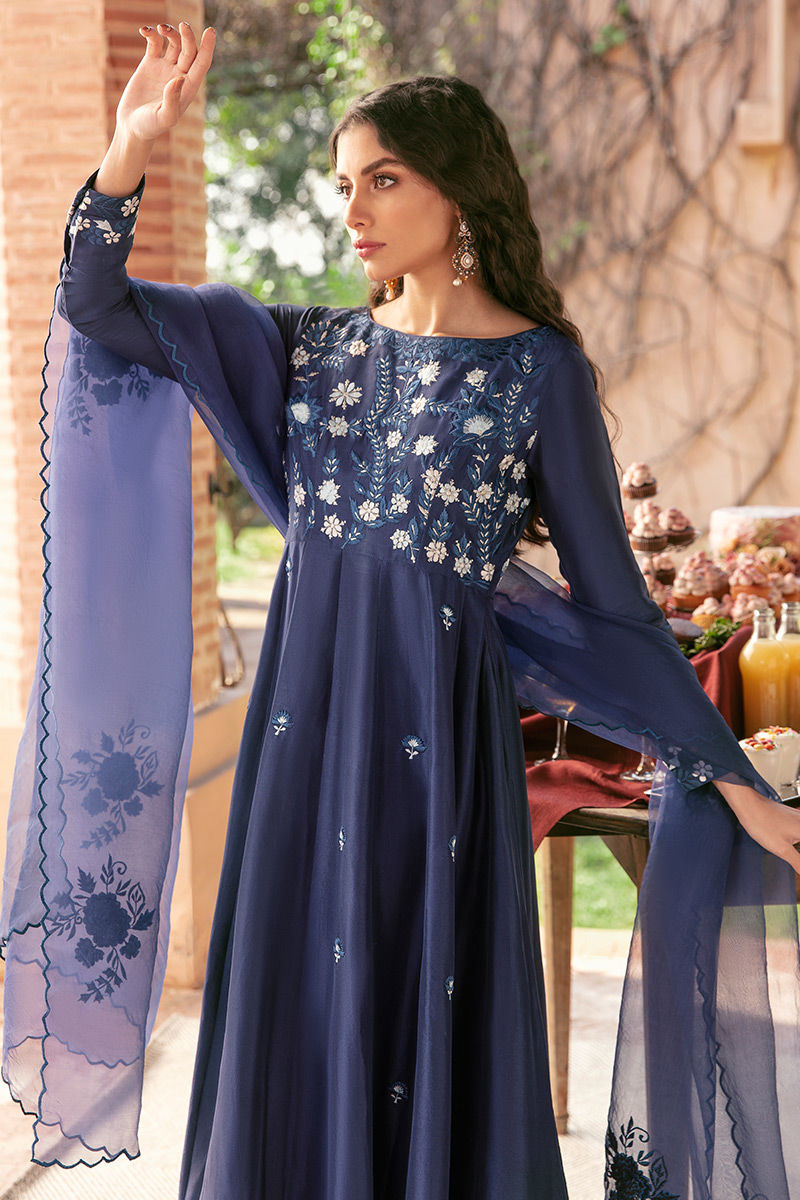 Ansab Jahangir | Luxury Silk Pret | MIDNIGHT by Ansab Jahangir - Designer Dress - Type: Ladies Clothes - Available at Libayah - 100% Original