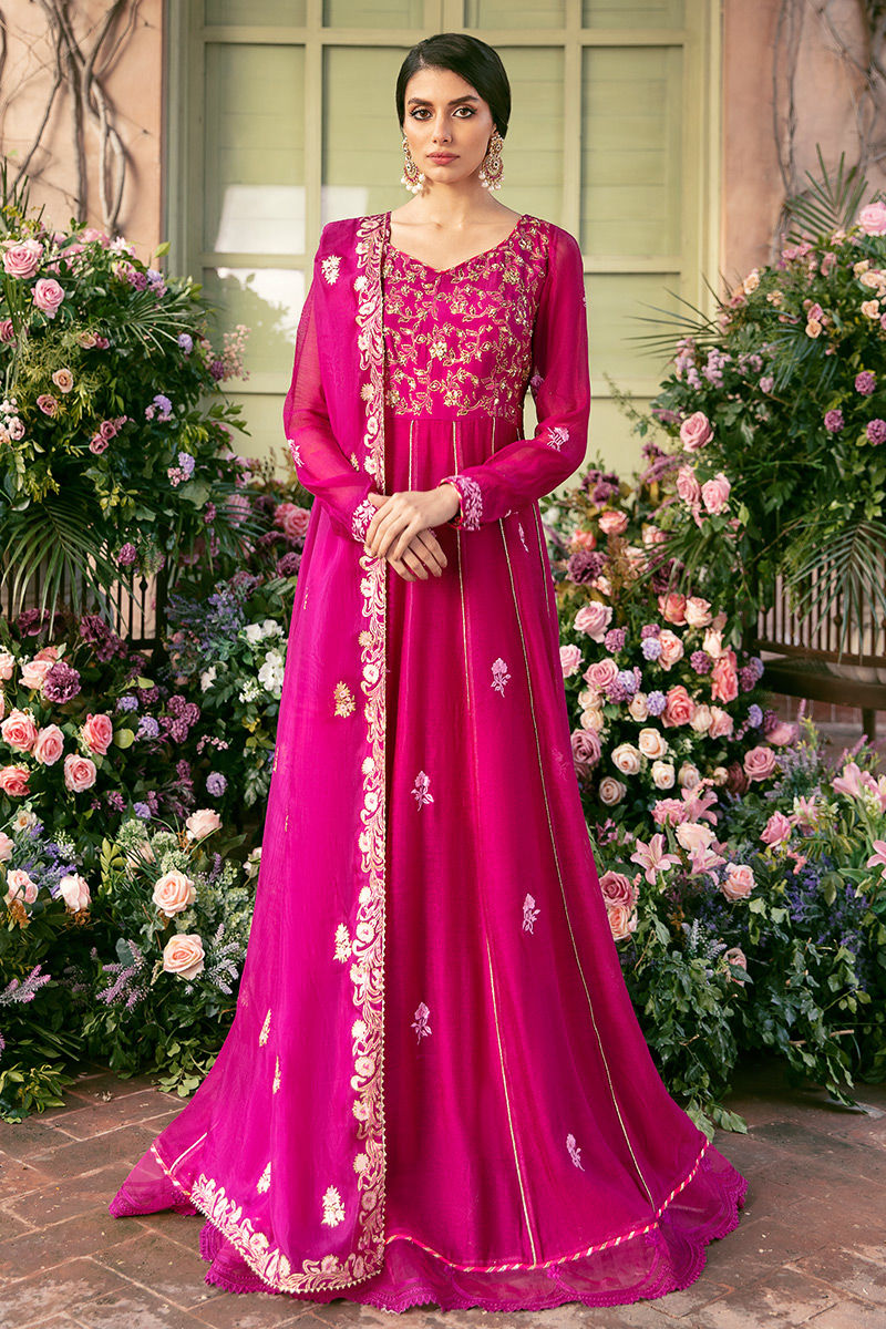 Ansab Jahangir | Luxury Silk Pret | FRENCH ROSE by Ansab Jahangir - Designer Dress - Type: Ladies Clothes - Available at Libayah - 100% Original