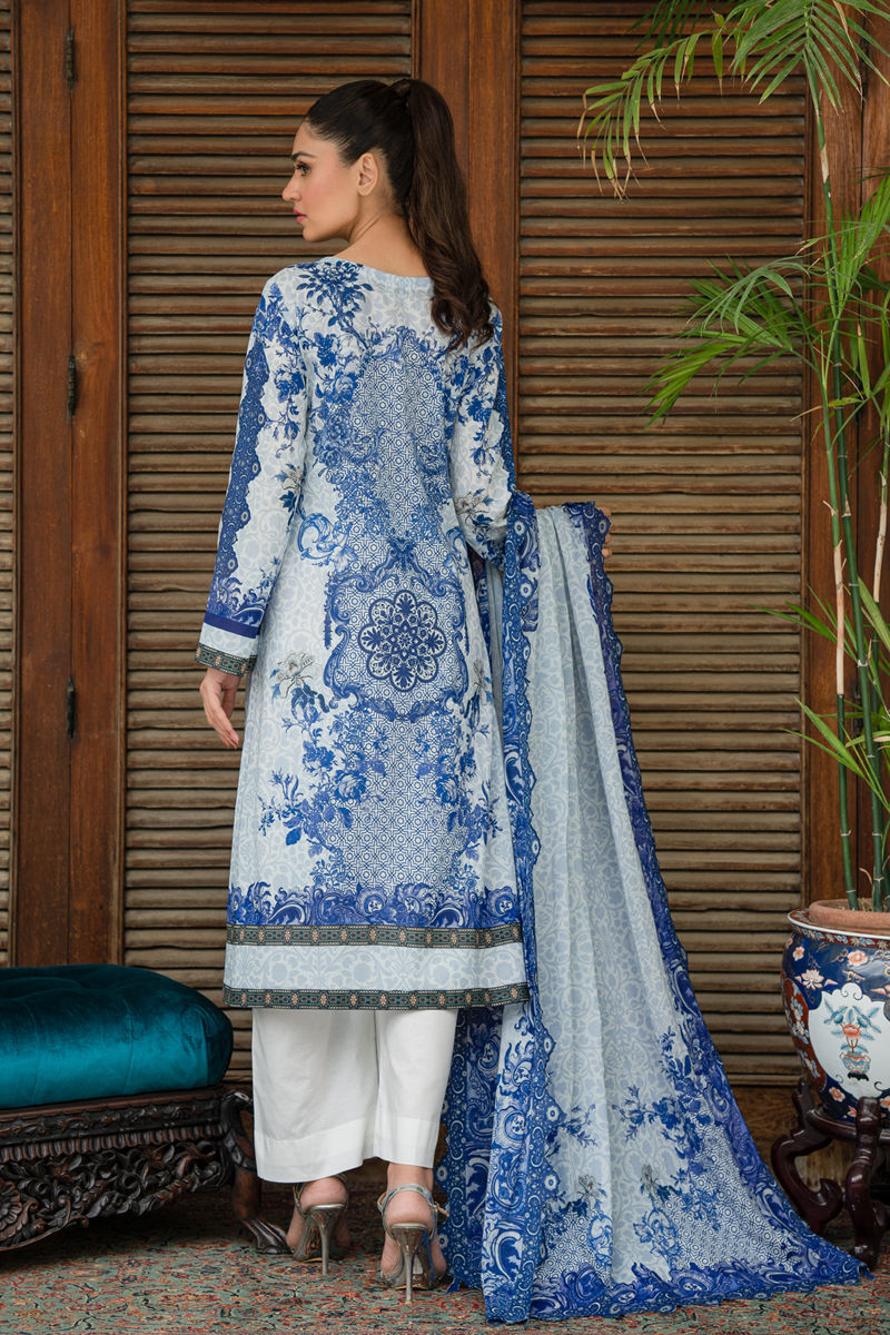 Shamaeel Ansari | Gulrang Lawn | LP-01 by Shamaeel Ansari - Designer Dress  - Type : Ladies Clothes - Available at Libayah - 100% Original 