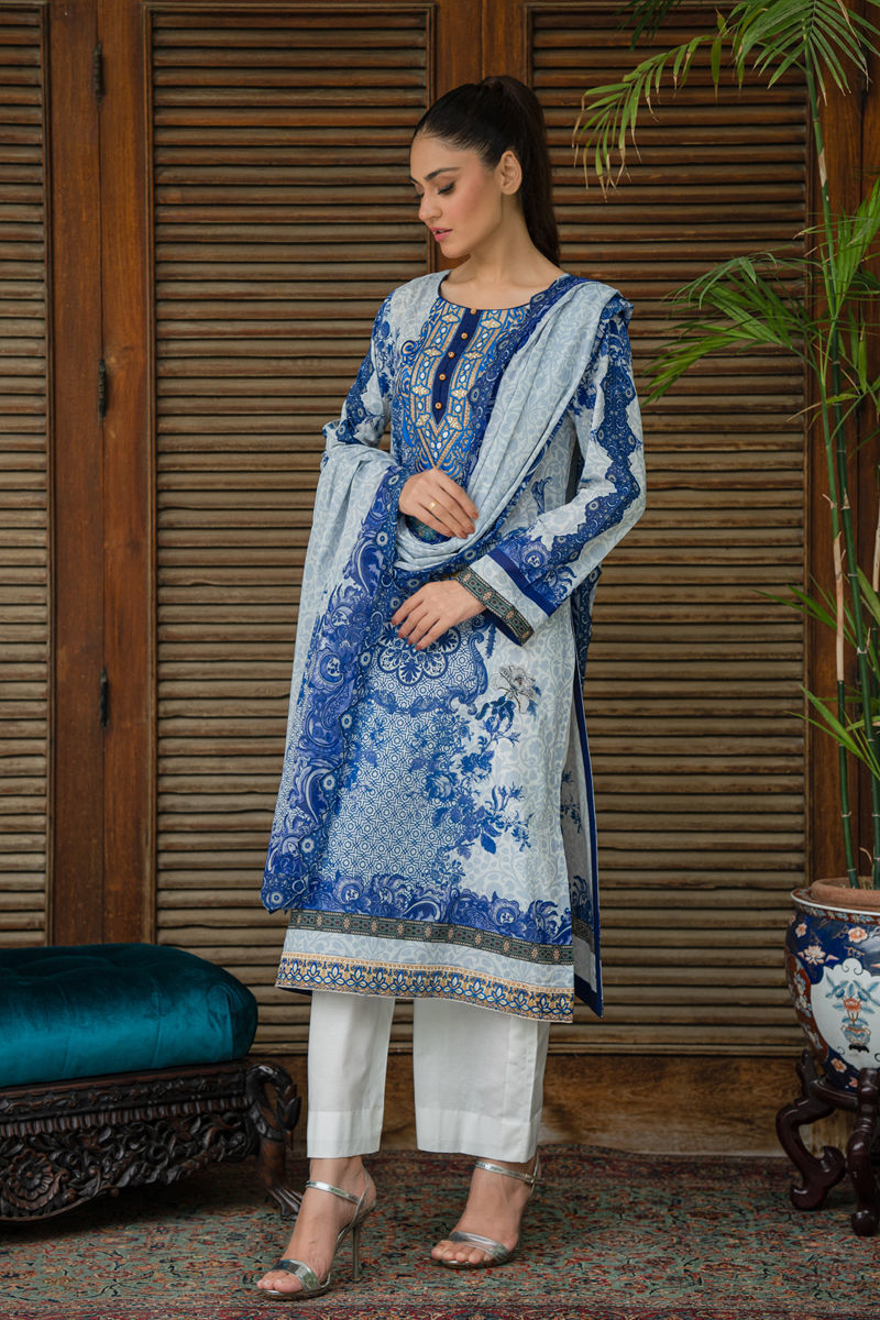 Shamaeel Ansari | Gulrang Lawn | LP-01 by Shamaeel Ansari - Designer Dress  - Type : Ladies Clothes - Available at Libayah - 100% Original 