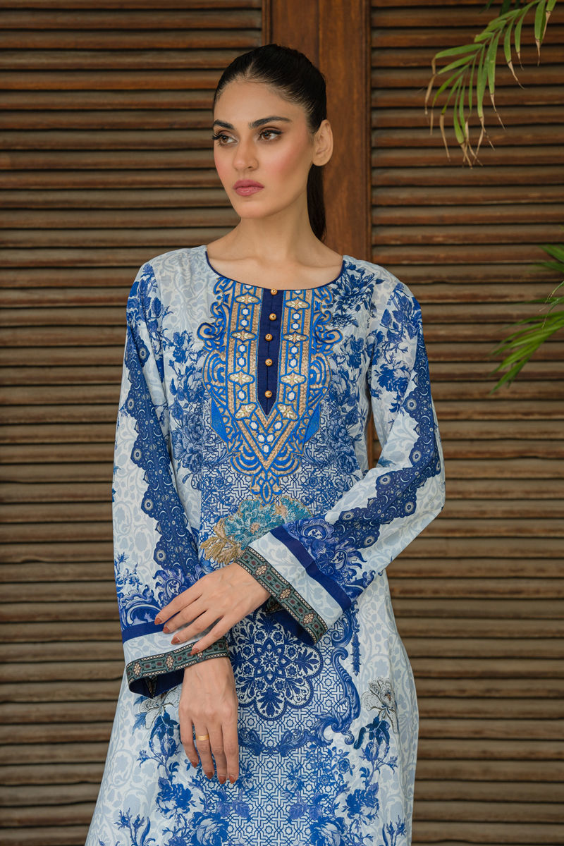 Shamaeel Ansari | Gulrang Lawn | LP-01 by Shamaeel Ansari - Designer Dress  - Type : Ladies Clothes - Available at Libayah - 100% Original 