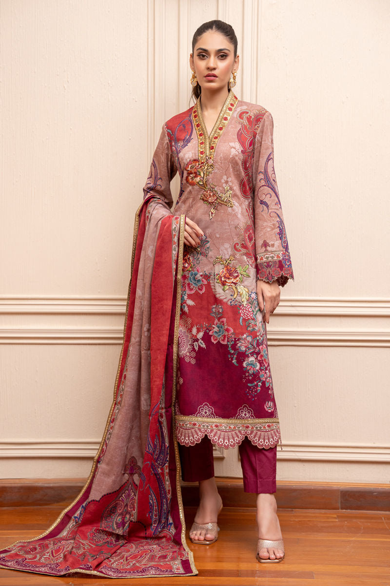 Shamaeel Ansari | Gulrang Lawn | LP-06 by Shamaeel Ansari - Designer Dress  - Type : Ladies Clothes - Available at Libayah - 100% Original 