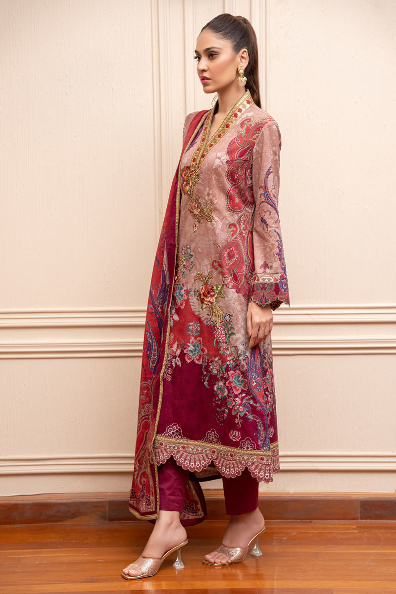 Shamaeel Ansari | Gulrang Lawn | LP-06 by Shamaeel Ansari - Designer Dress  - Type : Ladies Clothes - Available at Libayah - 100% Original 