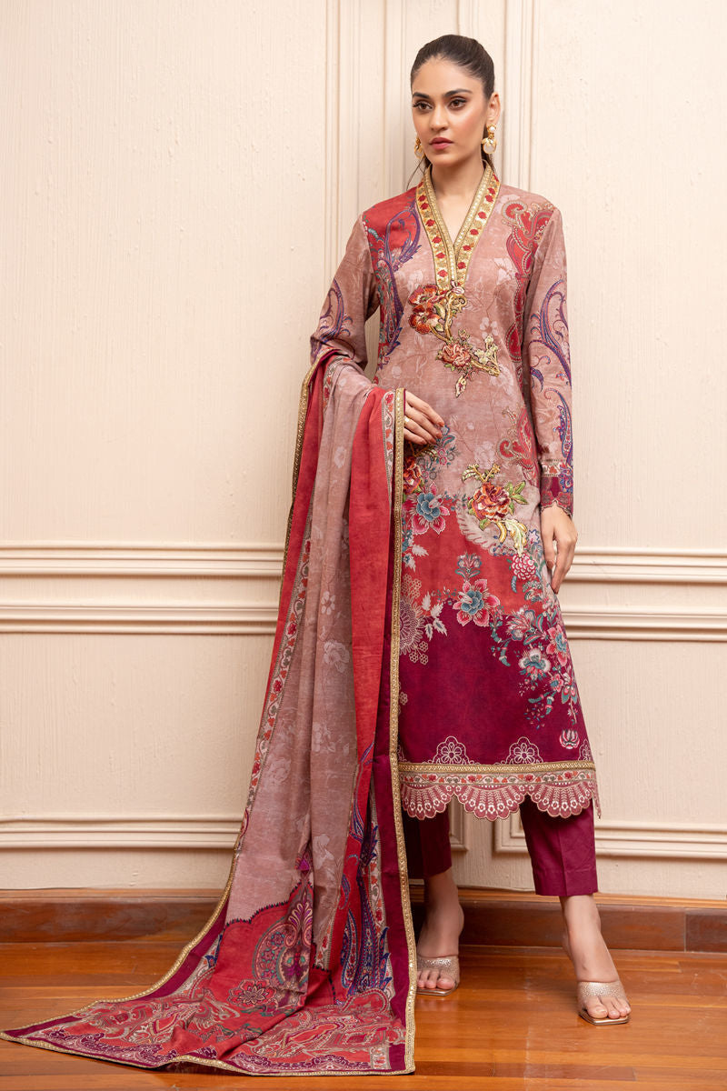 Shamaeel Ansari | Gulrang Lawn | LP-06 by Shamaeel Ansari - Designer Dress  - Type : Ladies Clothes - Available at Libayah - 100% Original 