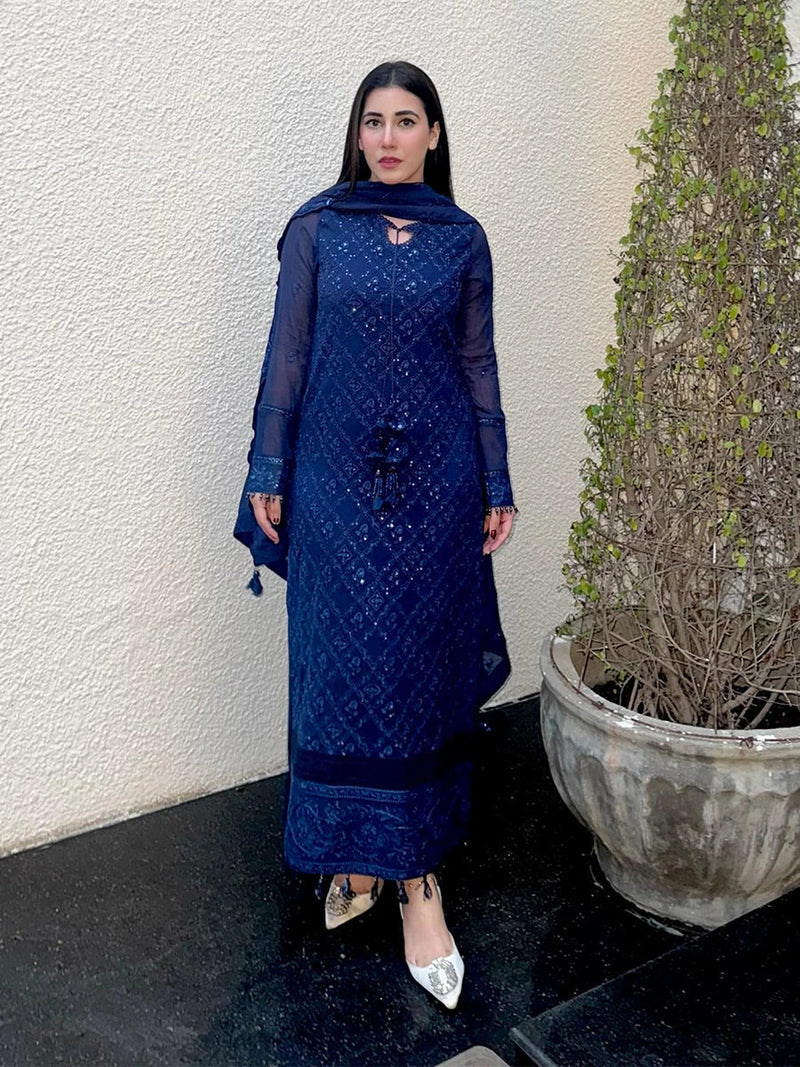 Salitex | Signature Festive Chiffon | SUNS7CH042UT by Salitex - Designer Dress - Type: Ladies Clothes - Available at Libayah - 100% Original