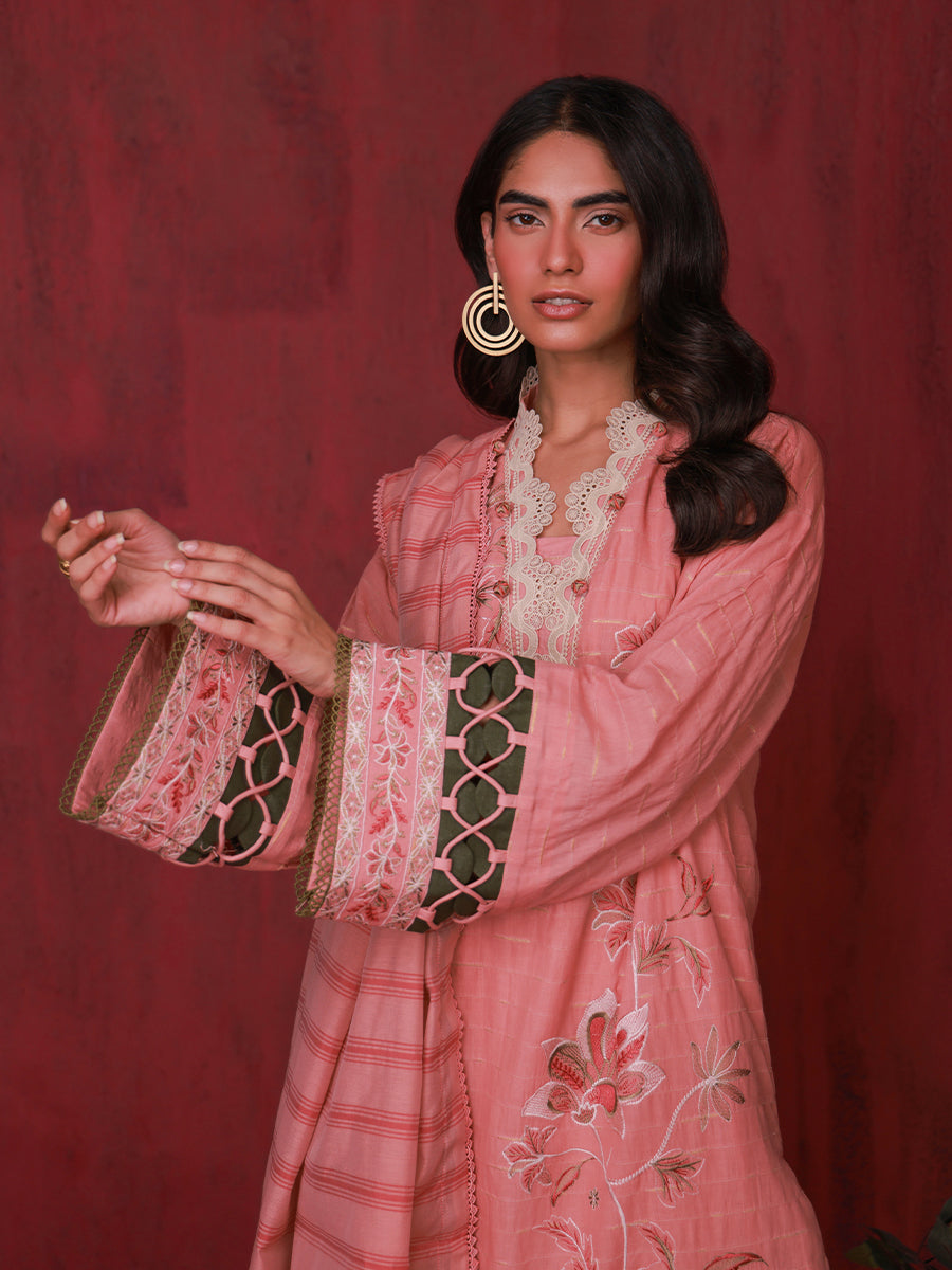 Salitex | Zaria Luxury Lawn | A04 by Salitex - Designer Dress - Type: Luxury - Available at Libayah - 100% Original