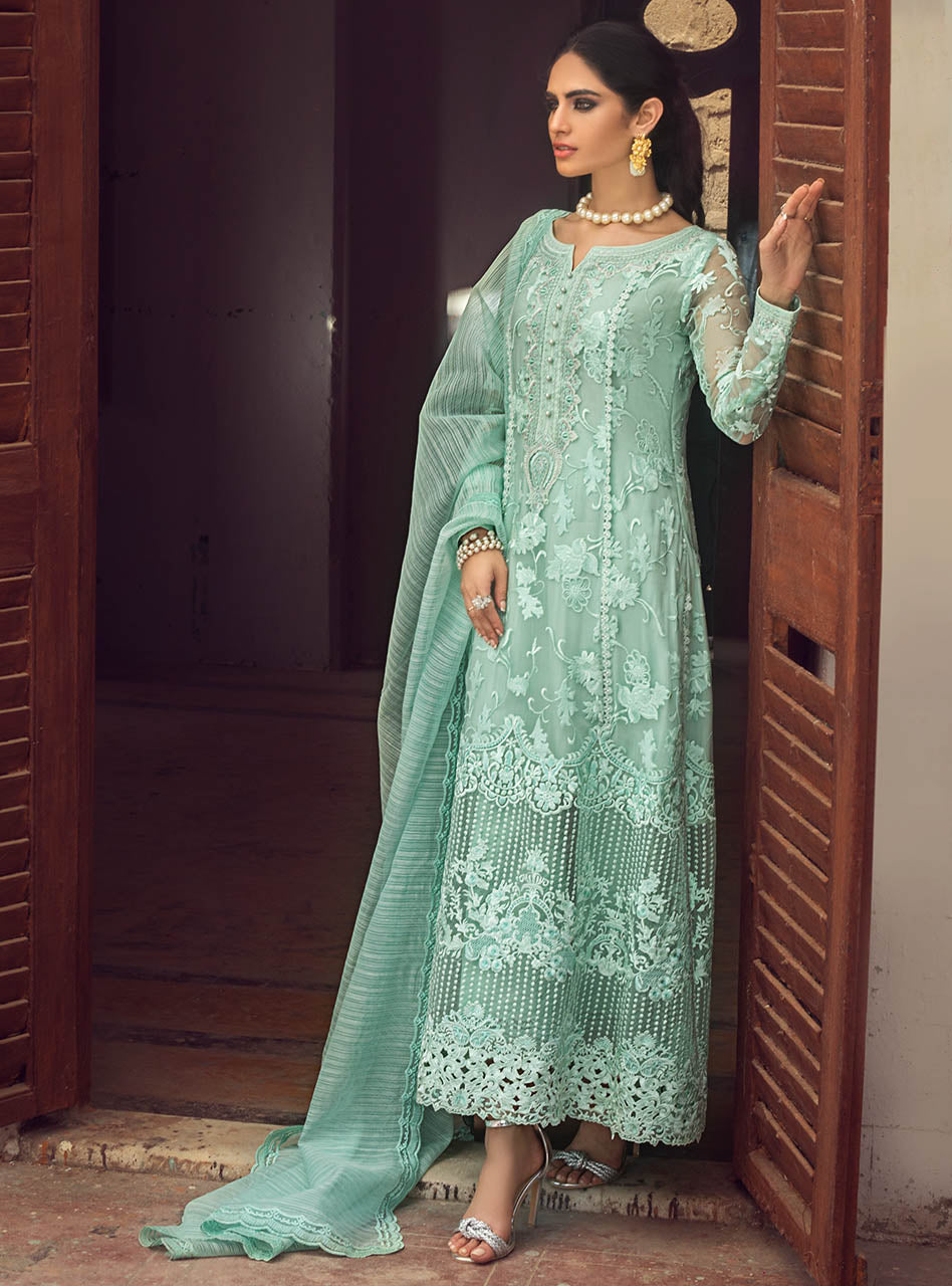 Zainab Chottani | Luxury Pret | AQUA GLORY by Zainab Chottani - Designer Dress - Type: Ladies Clothes - Available at Libayah - 100% Original