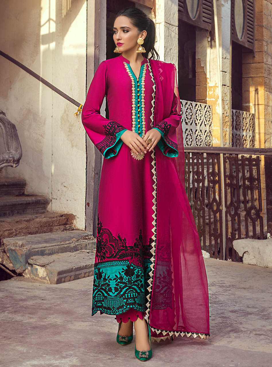 Zainab Chottani | Casual Pret | FANTASY IN FUSCHIA by Zainab Chottani - Designer Dress - Type: Casuals - Available at Libayah - 100% Original
