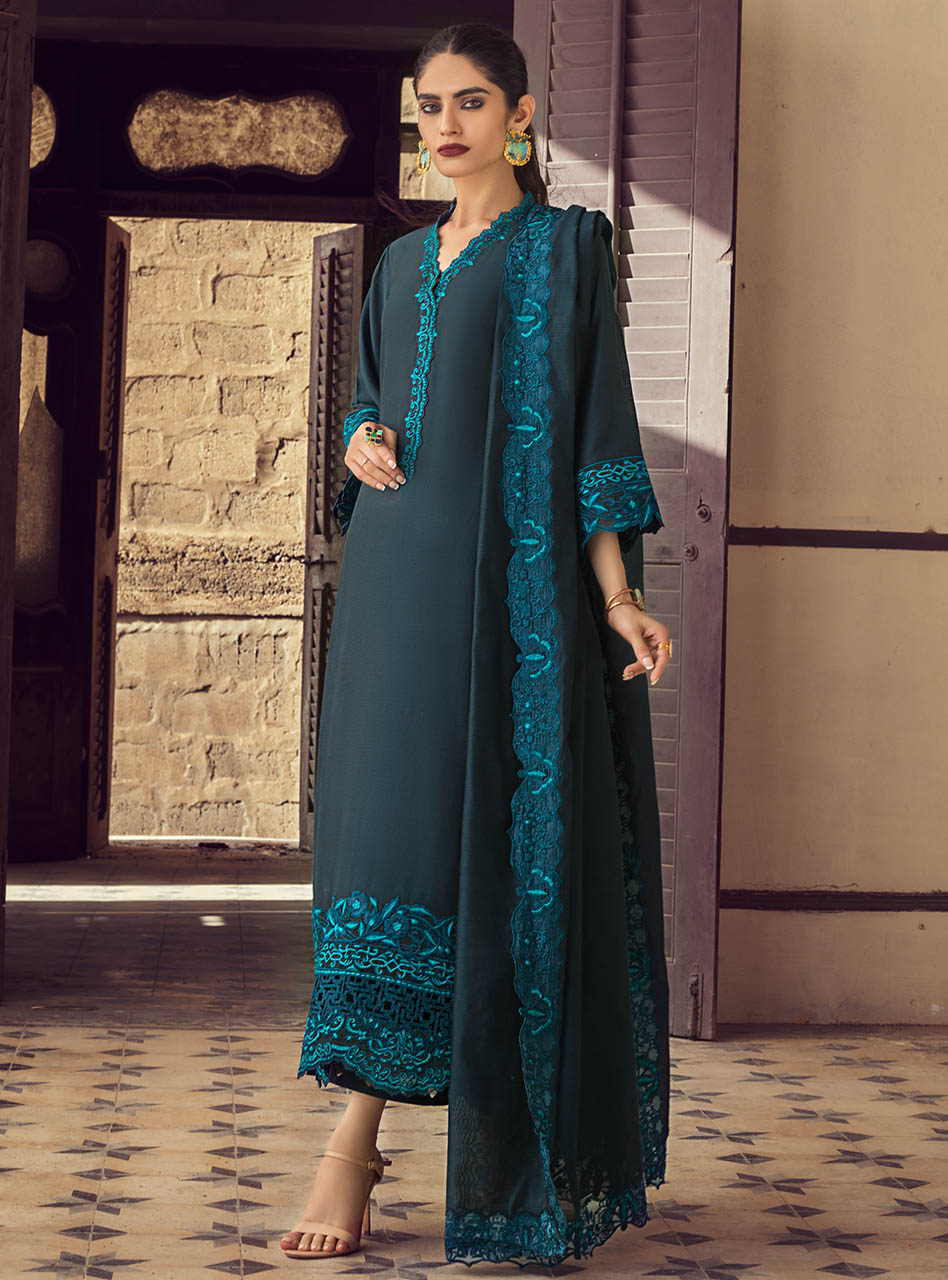 Zainab Chottani | Casual Pret | TEAL TOURMALINE by Zainab Chottani - Designer Dress - Type: Casuals - Available at Libayah - 100% Original