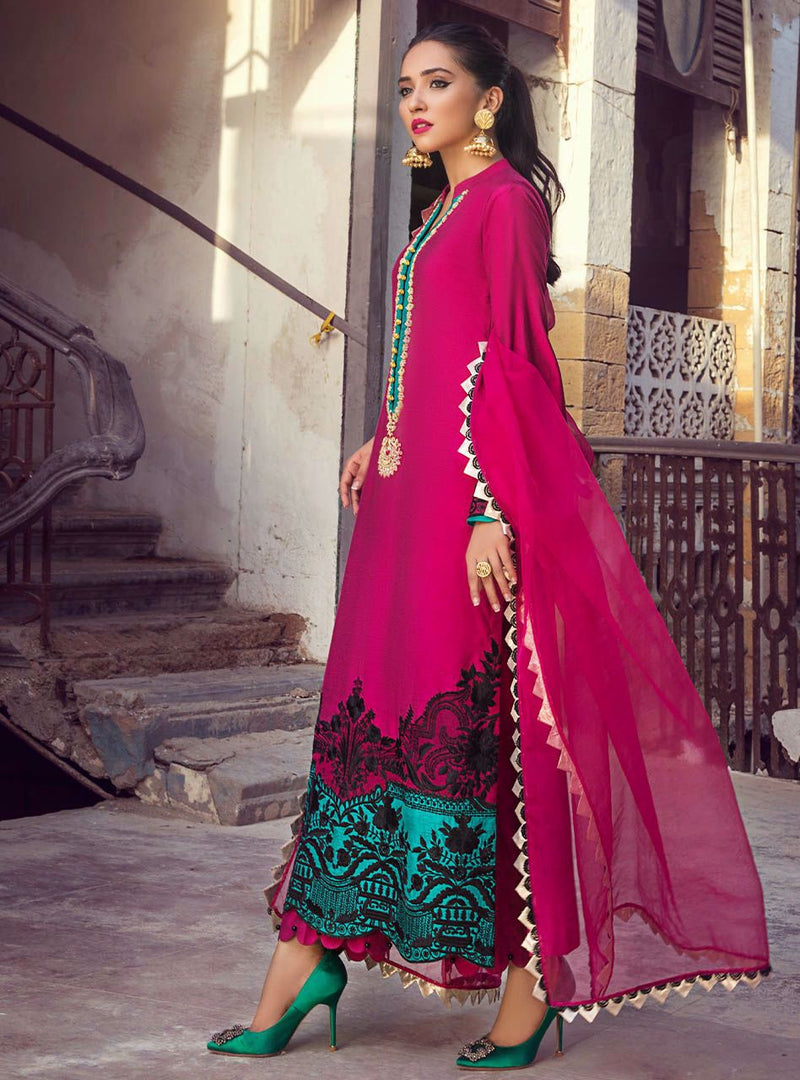 Zainab Chottani | Casual Pret | FANTASY IN FUSCHIA by Zainab Chottani - Designer Dress - Type: Casuals - Available at Libayah - 100% Original