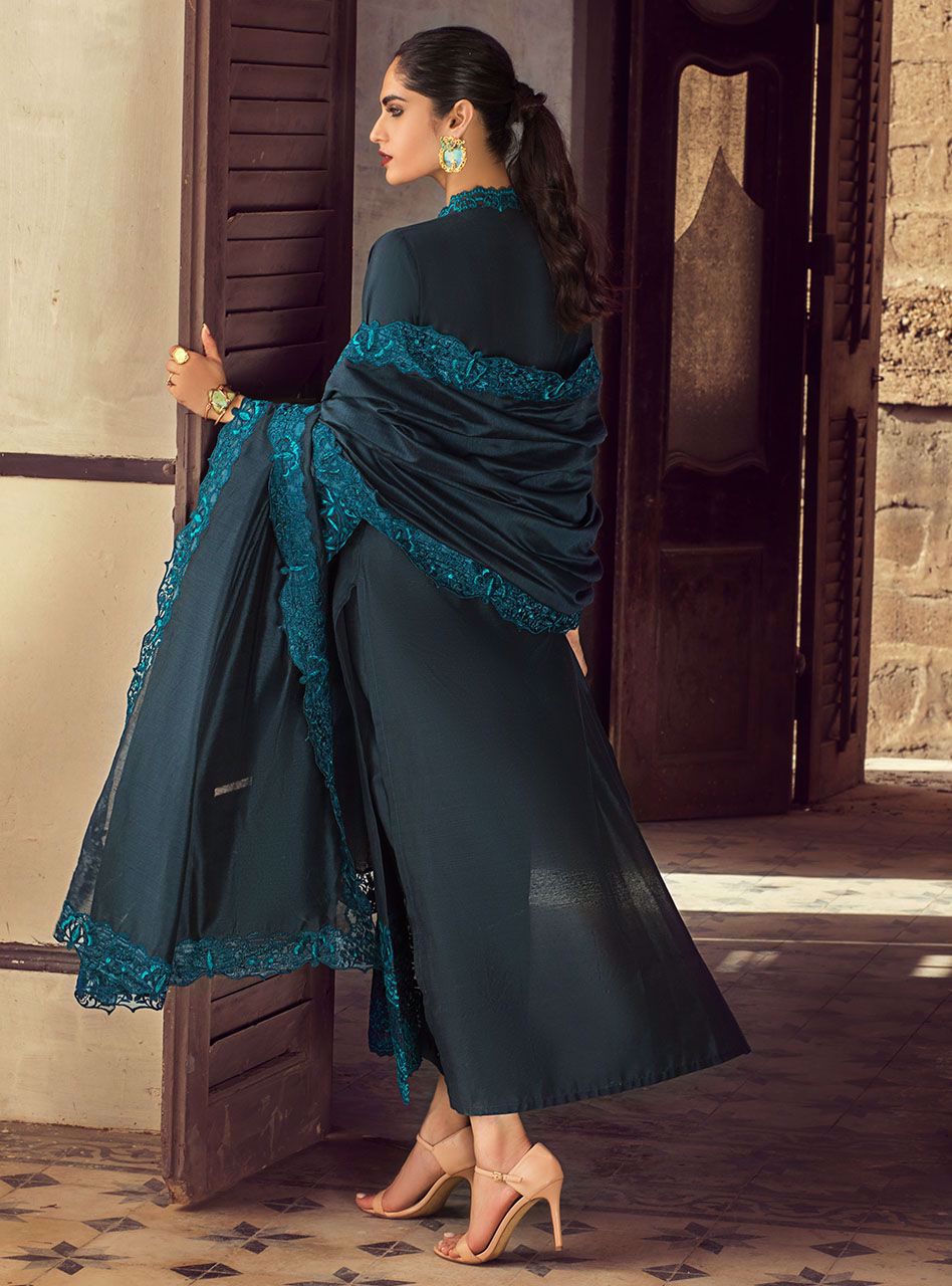 Zainab Chottani | Casual Pret | TEAL TOURMALINE by Zainab Chottani - Designer Dress - Type: Casuals - Available at Libayah - 100% Original