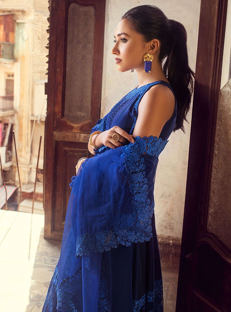 Zainab Chottani | Luxury Pret | SOPHISTICATED SAPPHIRE by Zainab Chottani - Designer Dress - Type: Ladies Clothes - Available at Libayah - 100% Original