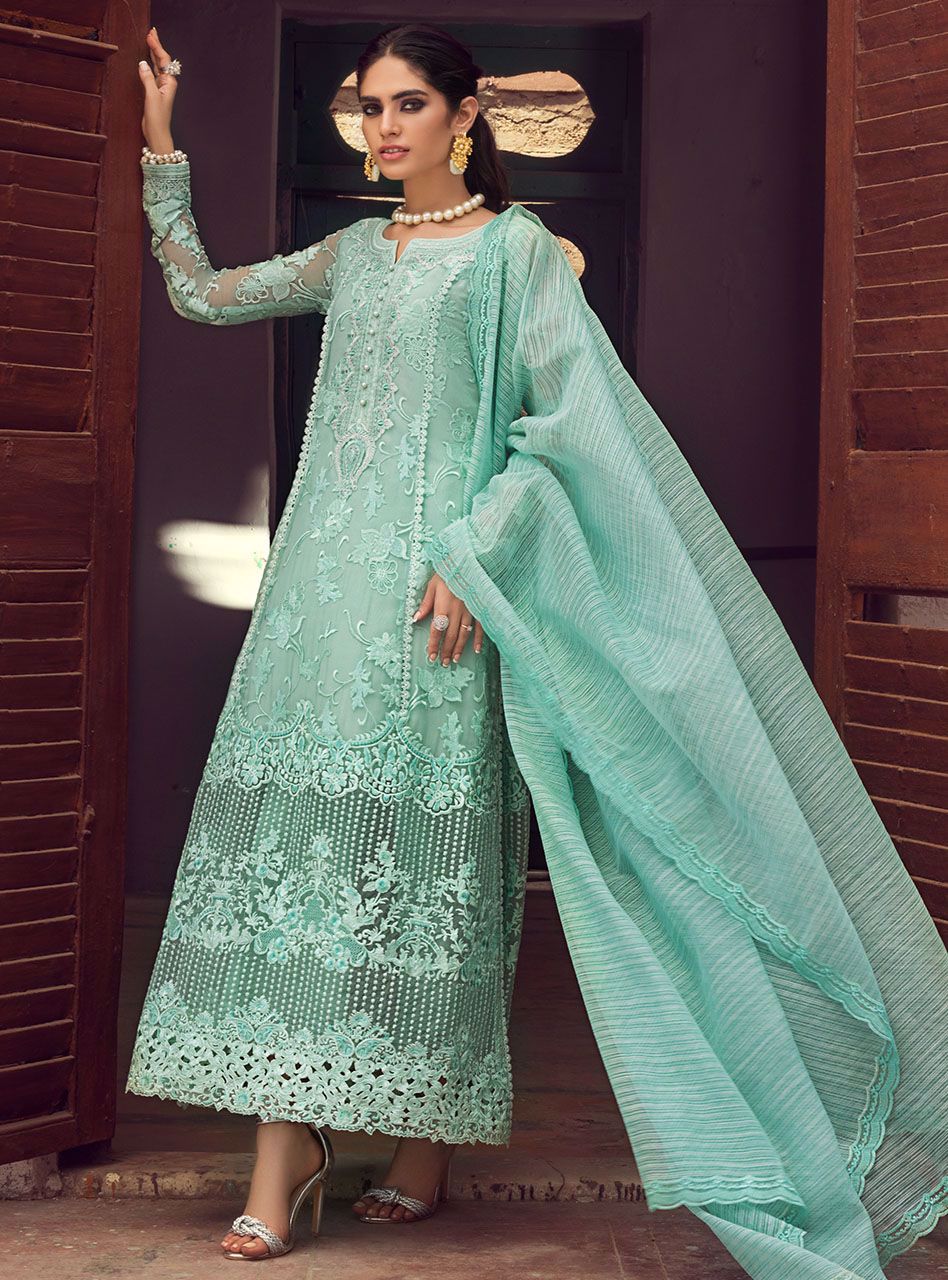 Zainab Chottani | Luxury Pret | AQUA GLORY by Zainab Chottani - Designer Dress - Type: Ladies Clothes - Available at Libayah - 100% Original