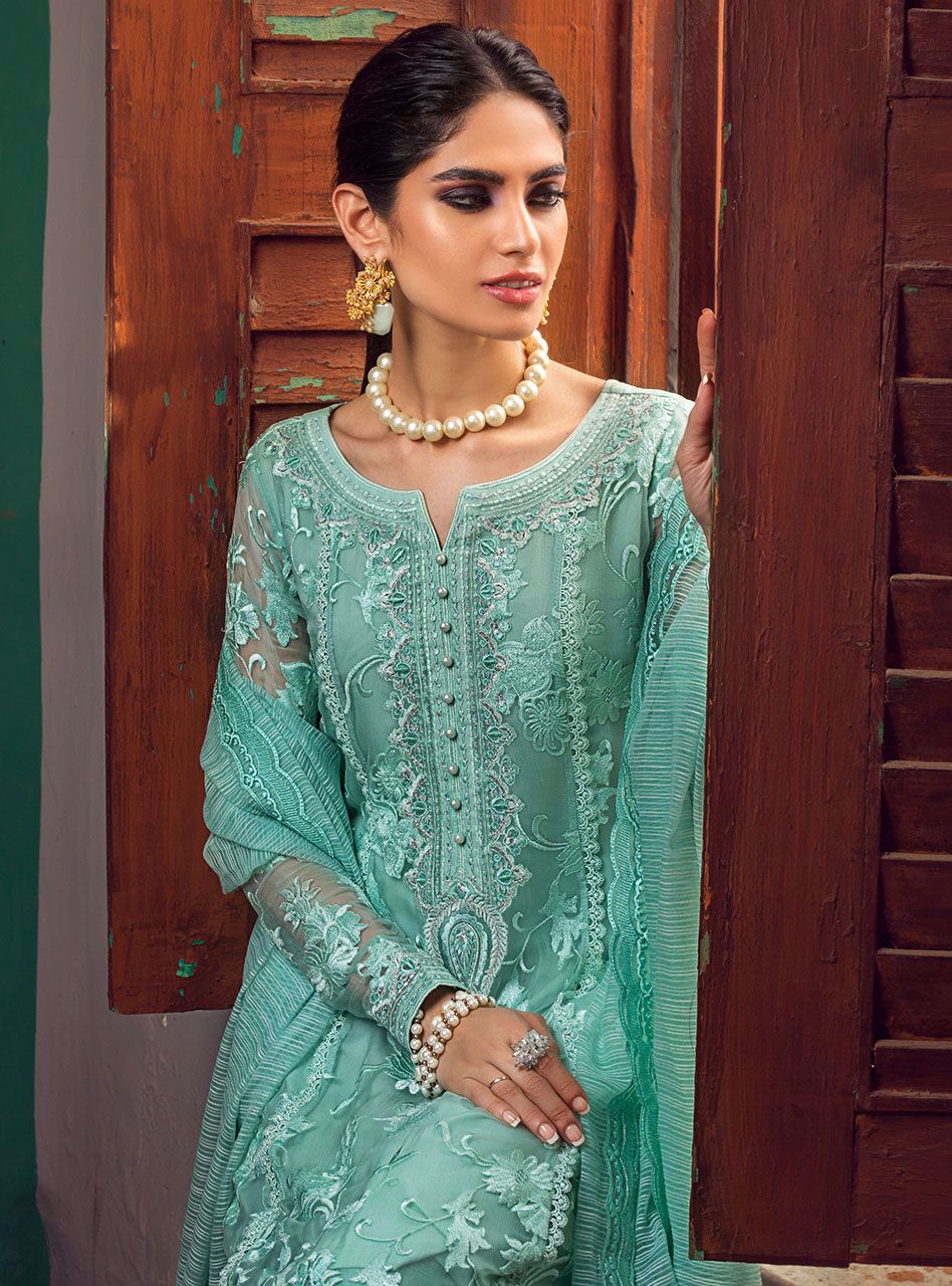 Zainab Chottani | Luxury Pret | AQUA GLORY by Zainab Chottani - Designer Dress - Type: Ladies Clothes - Available at Libayah - 100% Original