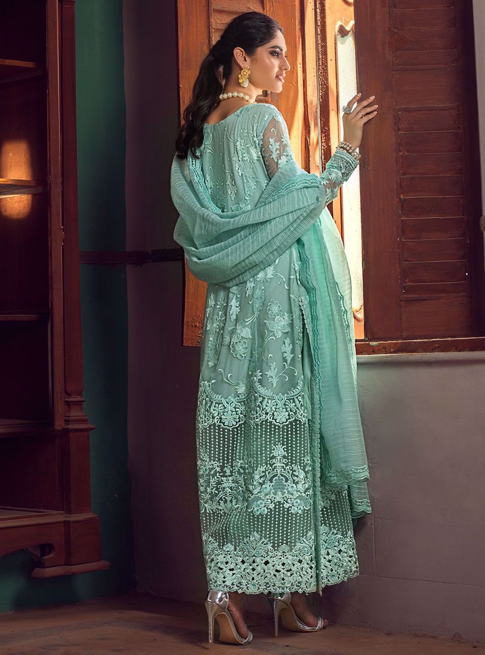 Zainab Chottani | Luxury Pret | AQUA GLORY by Zainab Chottani - Designer Dress - Type: Ladies Clothes - Available at Libayah - 100% Original