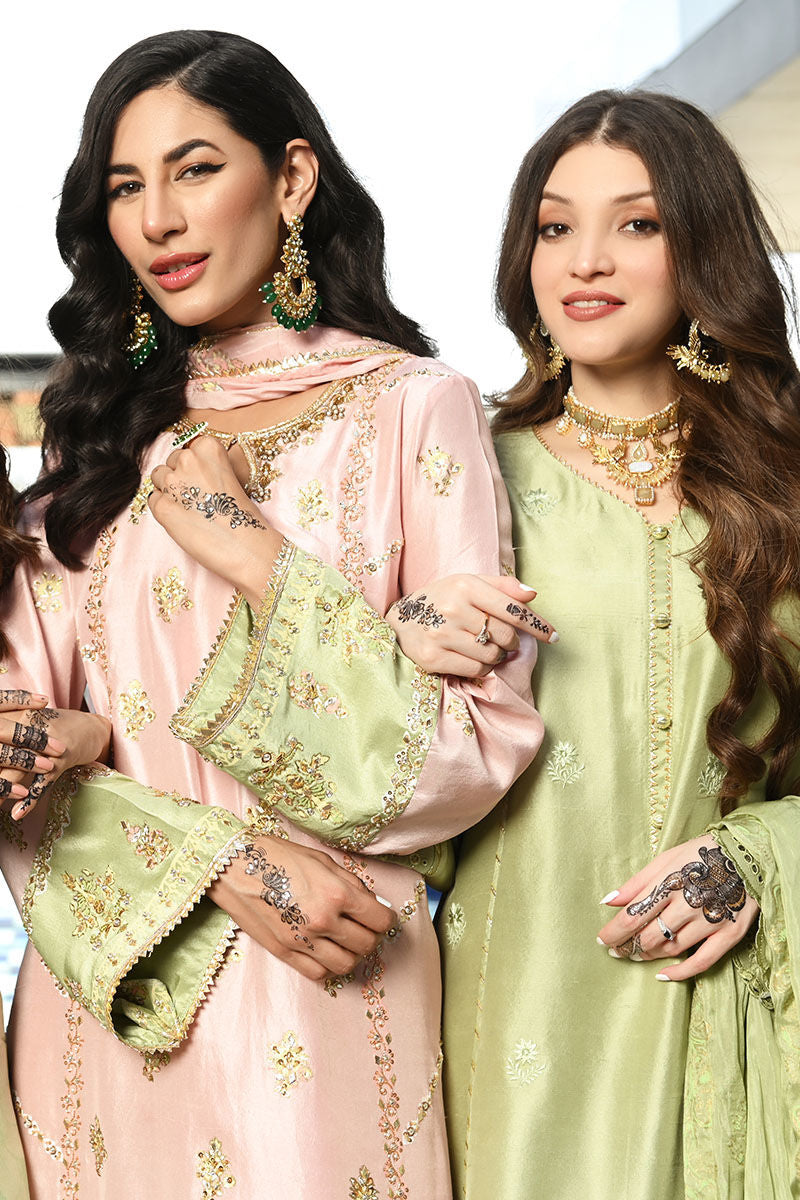 Ansab Jahangir | Luxury Silk Pret | CRYSTAL ROSE by Ansab Jahangir - Designer Dress - Type: Ladies Clothes - Available at Libayah - 100% Original