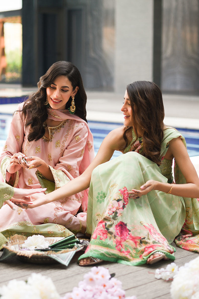 Ansab Jahangir | Luxury Silk Pret | CRYSTAL ROSE by Ansab Jahangir - Designer Dress - Type: Ladies Clothes - Available at Libayah - 100% Original