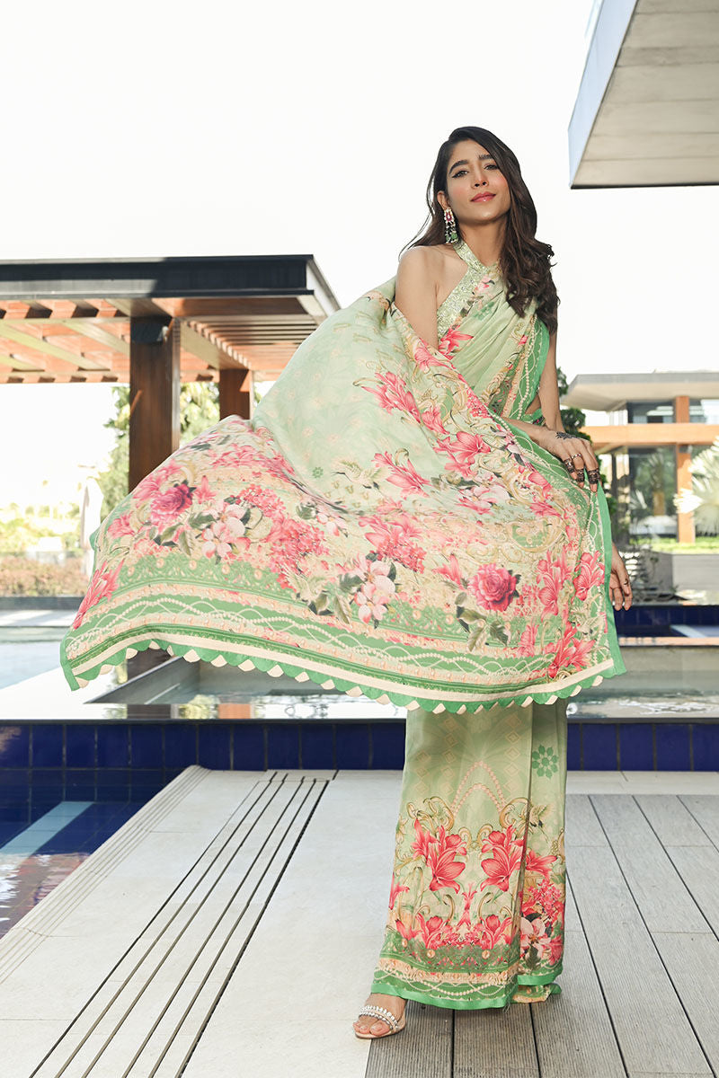 Ansab Jahangir | Luxury Silk Pret | ALOE WASH by Ansab Jahangir - Designer Dress - Type: Ladies Clothes - Available at Libayah - 100% Original