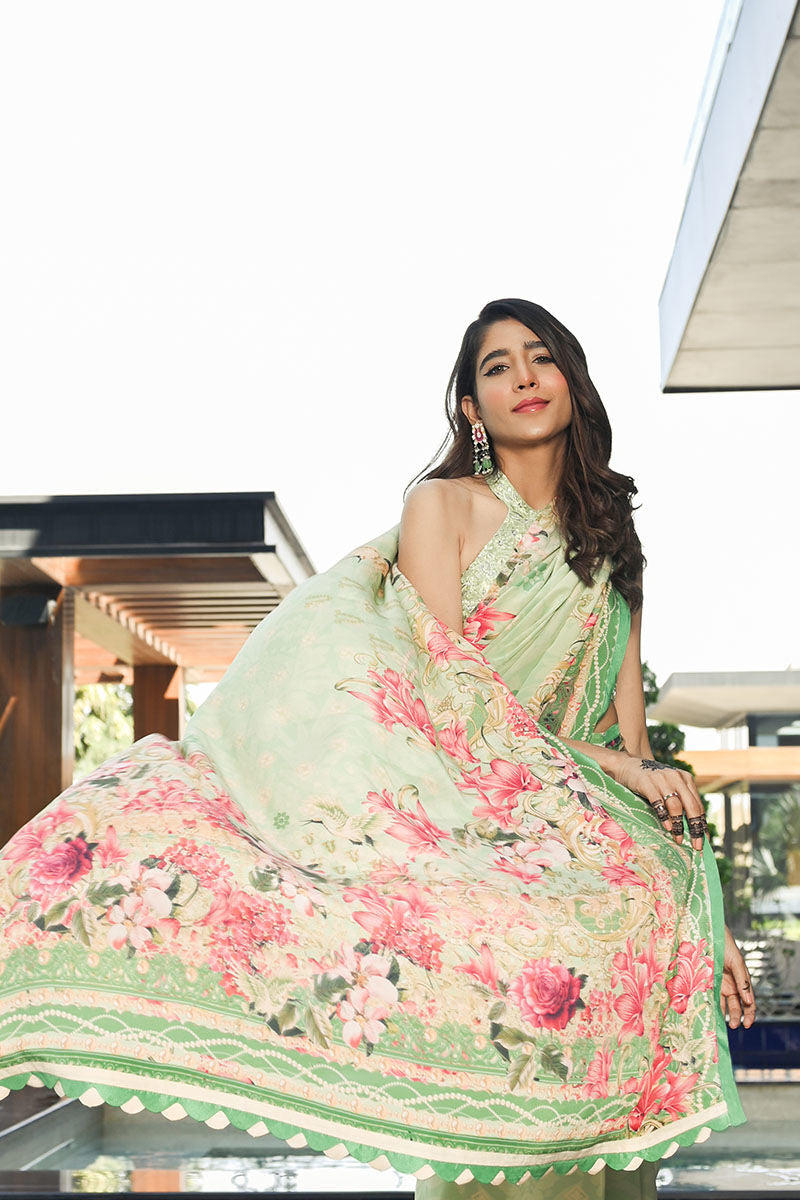 Ansab Jahangir | Luxury Silk Pret | ALOE WASH by Ansab Jahangir - Designer Dress - Type: Ladies Clothes - Available at Libayah - 100% Original