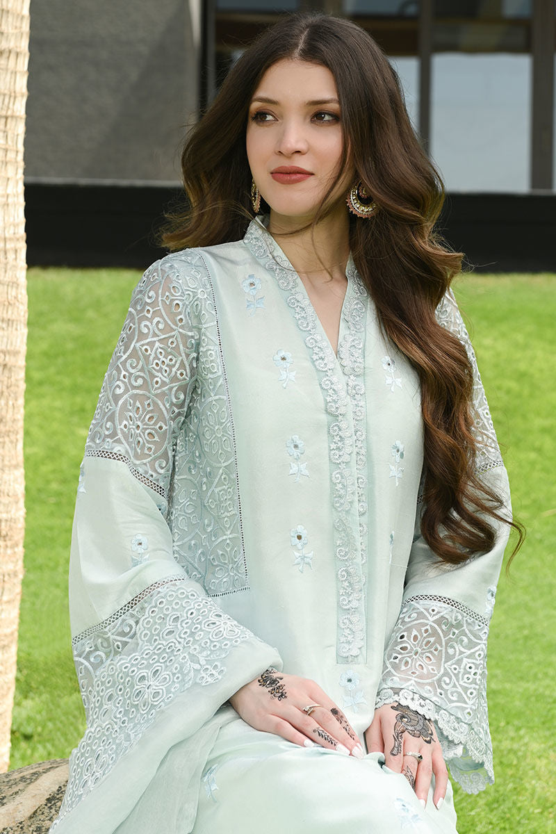 Ansab Jahangir | Luxury Silk Pret | BLUE FOG by Ansab Jahangir - Designer Dress - Type: Ladies Clothes - Available at Libayah - 100% Original