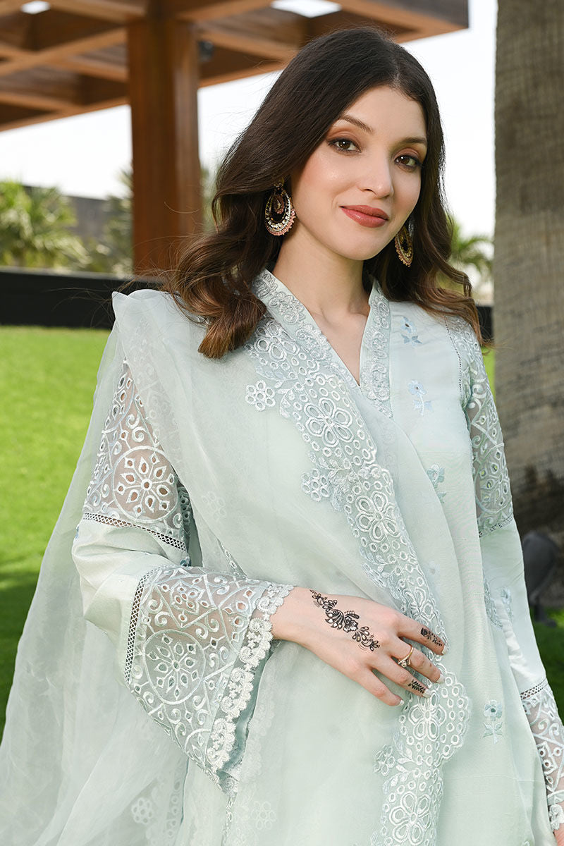 Ansab Jahangir | Luxury Silk Pret | BLUE FOG by Ansab Jahangir - Designer Dress - Type: Ladies Clothes - Available at Libayah - 100% Original