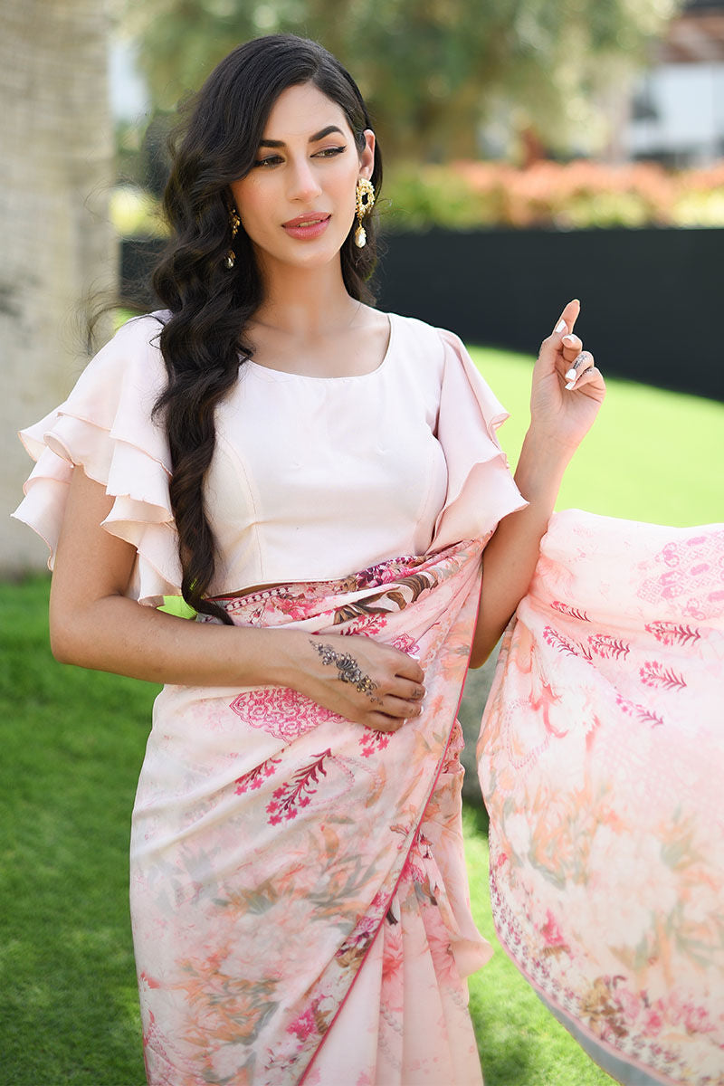 Ansab Jahangir | Luxury Silk Pret | CHALK PINK by Ansab Jahangir - Designer Dress - Type: Ladies Clothes - Available at Libayah - 100% Original