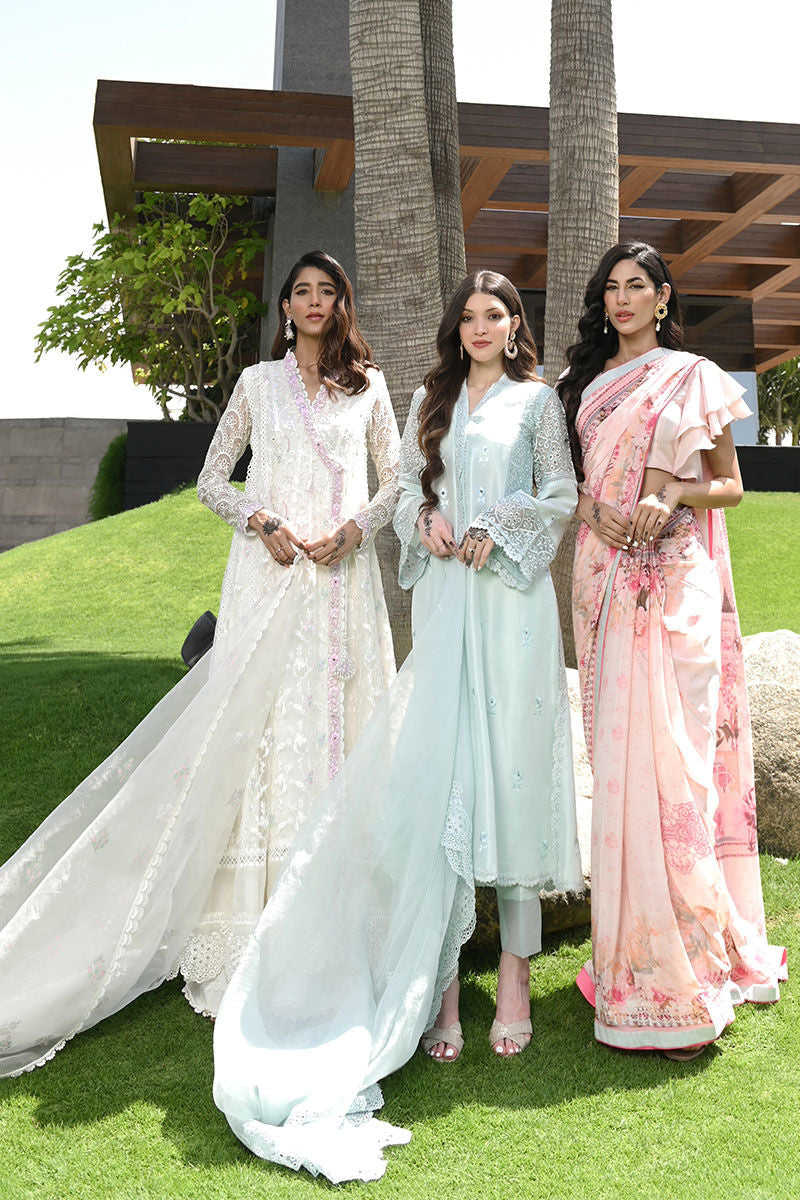 Ansab Jahangir | Luxury Silk Pret | CHALK PINK by Ansab Jahangir - Designer Dress - Type: Ladies Clothes - Available at Libayah - 100% Original