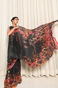 Ansab Jahangir | Luxury Silk Pret | BLACK INK by Ansab Jahangir - Designer Dress - Type: Ladies Clothes - Available at Libayah - 100% Original