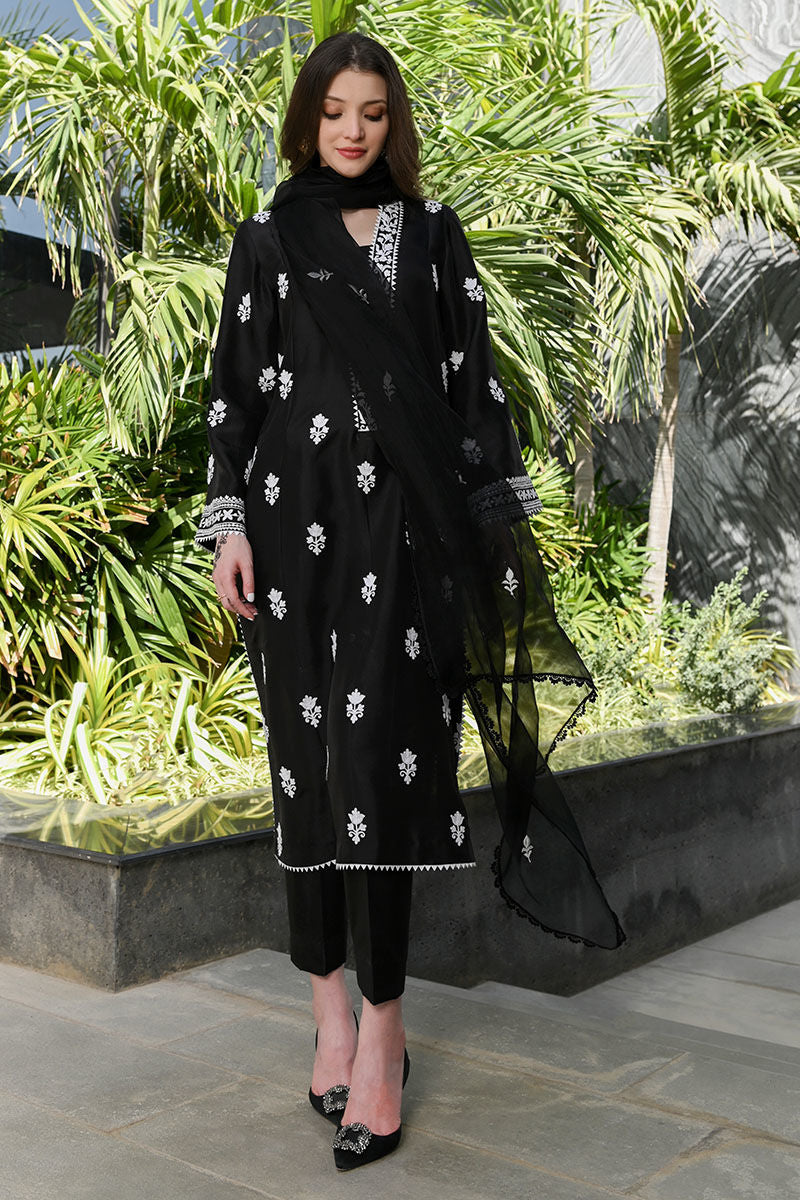 Ansab Jahangir | Luxury Silk Pret | BLACK DIAMOND by Ansab Jahangir - Designer Dress - Type: Ladies Clothes - Available at Libayah - 100% Original