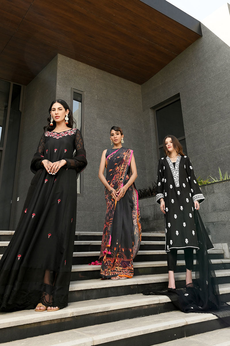 Ansab Jahangir | Luxury Silk Pret | BLACK DIAMOND by Ansab Jahangir - Designer Dress - Type: Ladies Clothes - Available at Libayah - 100% Original