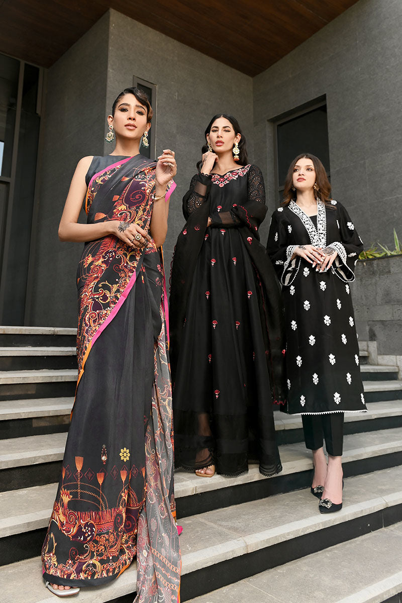 Ansab Jahangir | Luxury Silk Pret | BLACK DIAMOND by Ansab Jahangir - Designer Dress - Type: Ladies Clothes - Available at Libayah - 100% Original