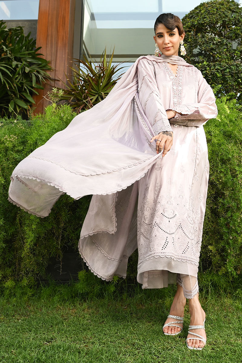 Ansab Jahangir | Luxury Silk Pret | LILAC MARBLE by Ansab Jahangir - Designer Dress - Type: Ladies Clothes - Available at Libayah - 100% Original