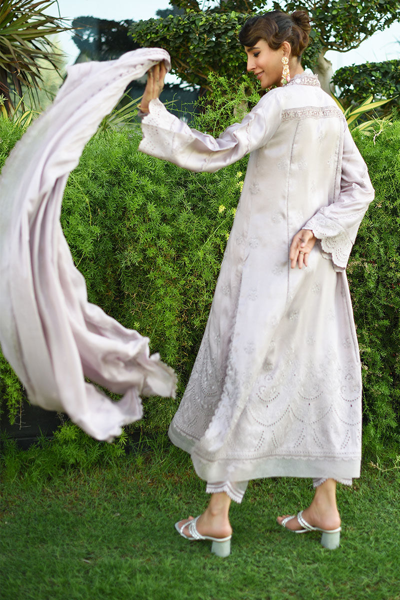 Ansab Jahangir | Luxury Silk Pret | LILAC MARBLE by Ansab Jahangir - Designer Dress - Type: Ladies Clothes - Available at Libayah - 100% Original