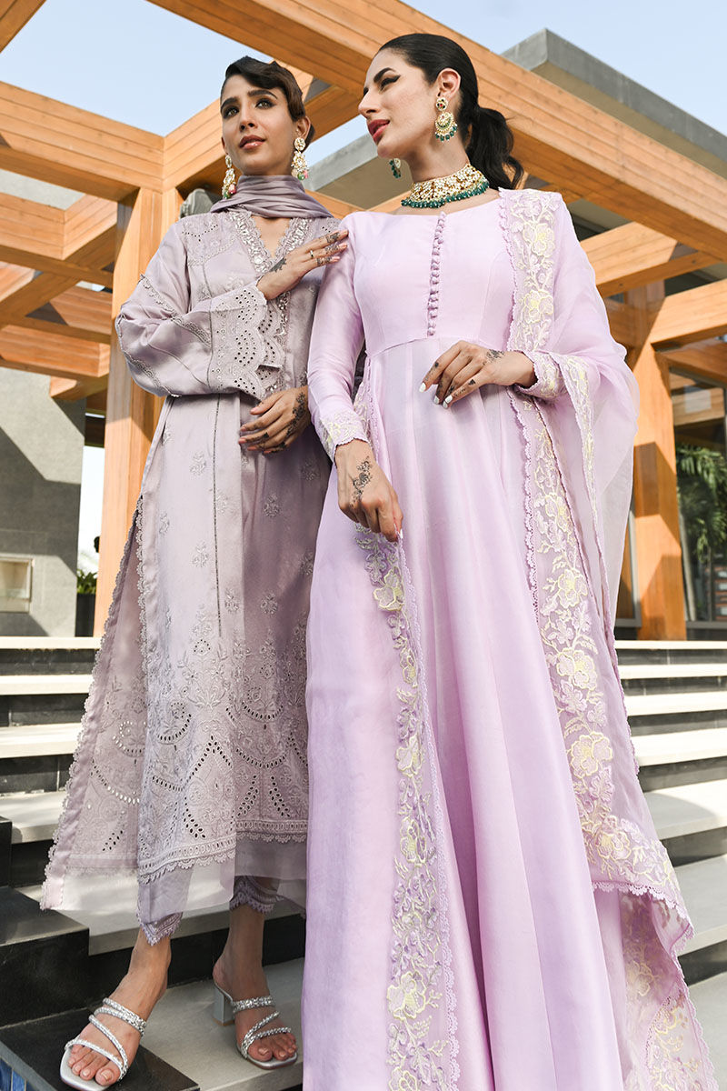 Ansab Jahangir | Luxury Silk Pret | LILAC MARBLE by Ansab Jahangir - Designer Dress - Type: Ladies Clothes - Available at Libayah - 100% Original