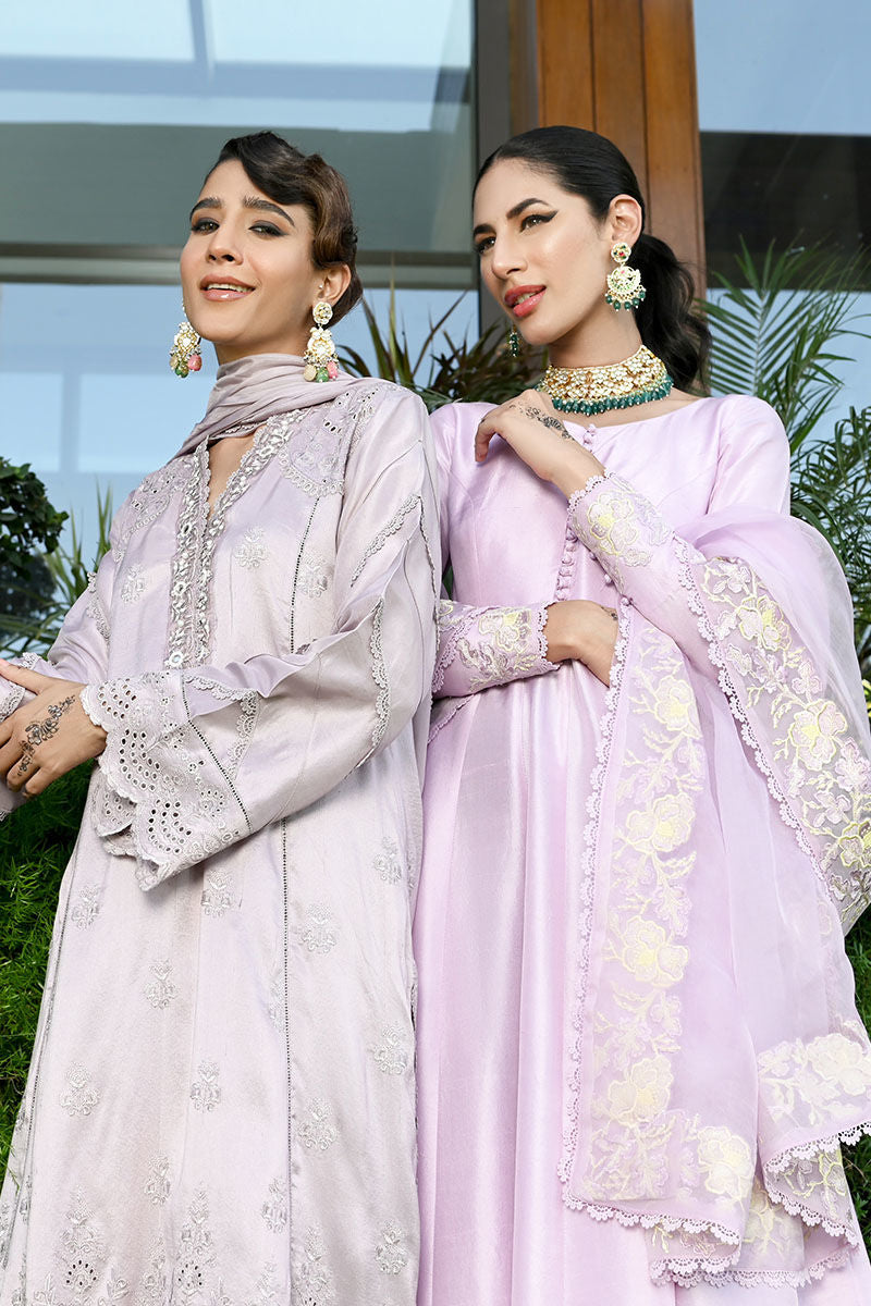 Ansab Jahangir | Luxury Silk Pret | LILAC MARBLE by Ansab Jahangir - Designer Dress - Type: Ladies Clothes - Available at Libayah - 100% Original
